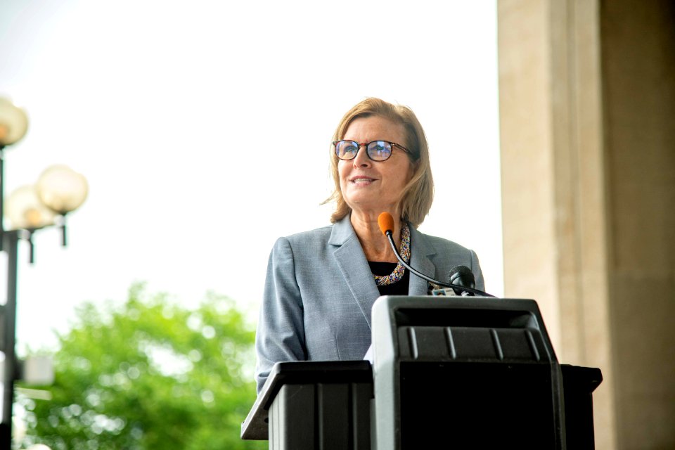 U.S. Department of Energy speaker at the PRIDE Month LGBTQ+ Flag Raising on June 1, 2021 - DSP 7008
