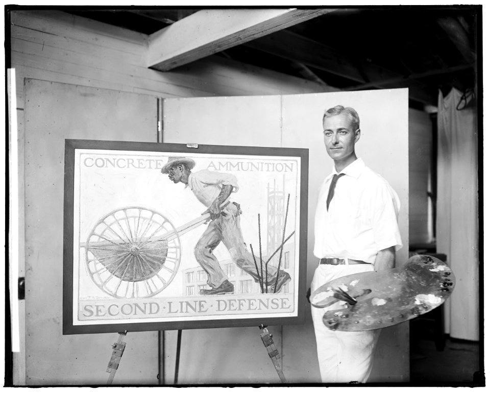 U.S. DEPARTMENT OF LABOR. ARTIST WITH WWI POSTER LCCN2016861657