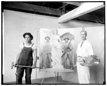 U.S. DEPARTMENT OF LABOR. MODEL WITH WWI POSTER LCCN2016861655