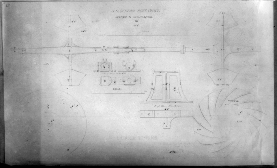 U.S. Gen'l Post Office, heating and ventilating, details of fans LCCN2002718560