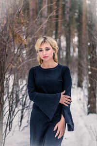 Black dress gothic gloomy