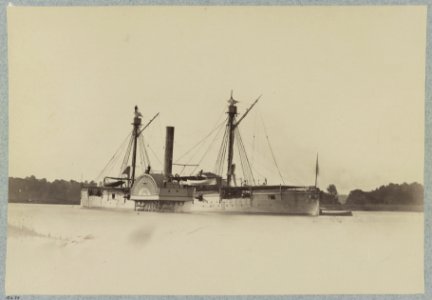 U.S. gunboat Mendota, James River, Va. LCCN2013647368 photo