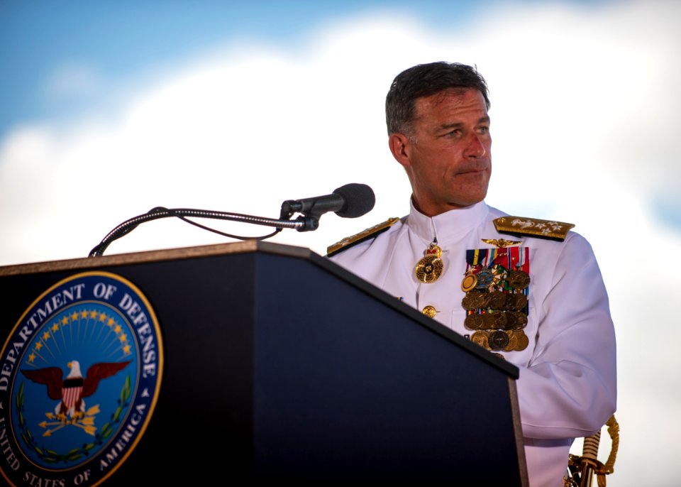 U.S. INDO-PACIFIC COMMAND CHANGE OF COMMAND CEREMONY 210430-N-XC372-2389