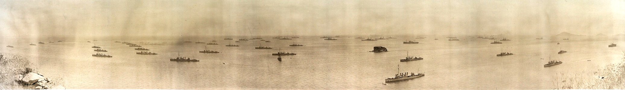 U.S. fleet off of coast of Panama 1906