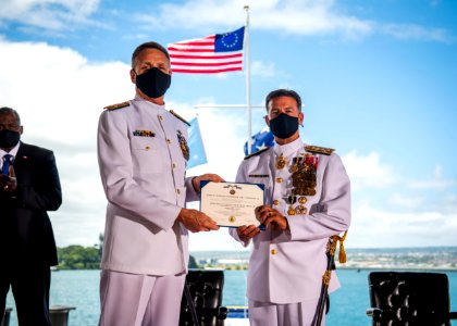U.S. INDO-PACIFIC COMMAND CHANGE OF COMMAND CEREMONY 210430-N-XC372-1228