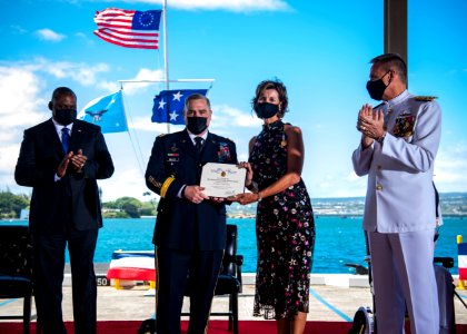 U.S. INDO-PACIFIC COMMAND CHANGE OF COMMAND CEREMONY 210430-N-XC372-1399
