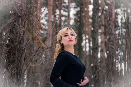 Black dress gothic gloomy