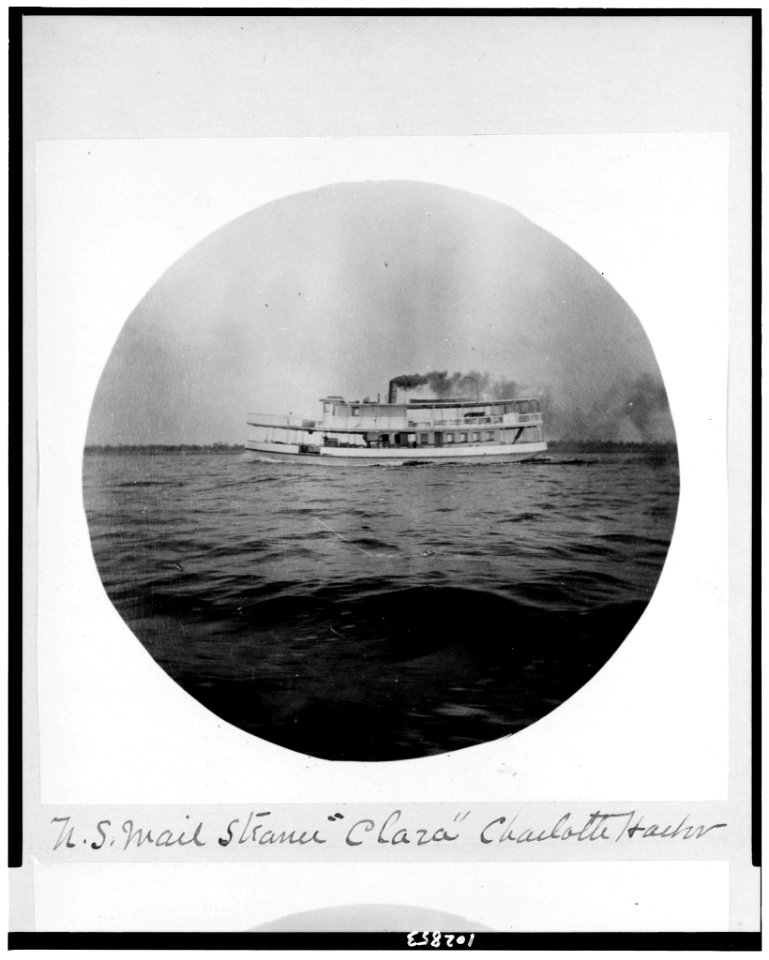 U.S. mail steamer Clara, Charlotte Harbor LCCN91722410