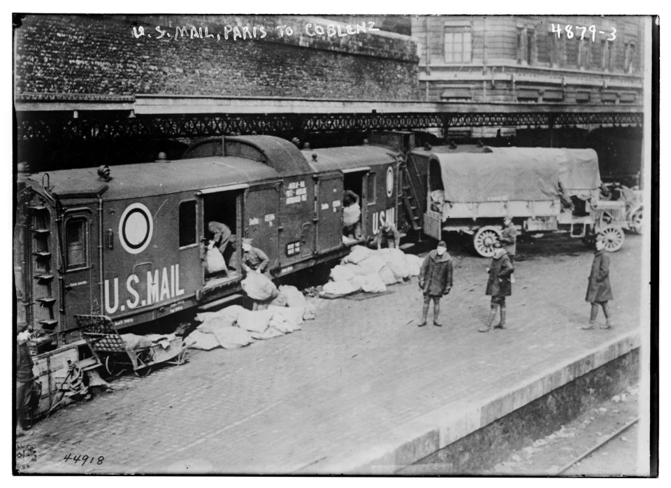 U.S. mail, Paris to Coblenz LCCN2014708672