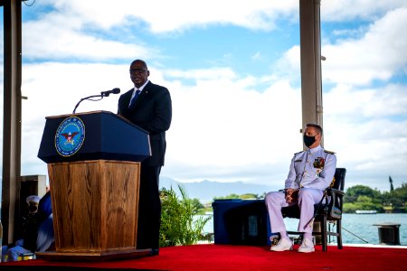 U.S. INDO-PACIFIC COMMAND CHANGE OF COMMAND CEREMONY 210430-N-XC372-1268
