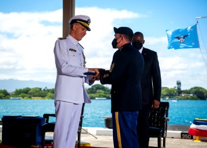 U.S. INDO-PACIFIC COMMAND CHANGE OF COMMAND CEREMONY 210430-N-XC372-1433