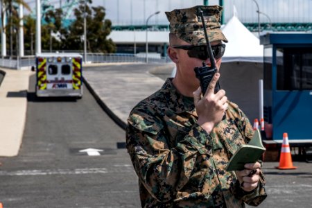 U.S. Marines support USNS Mercy (T-AH 19) COVID-19 Response (49753728758)