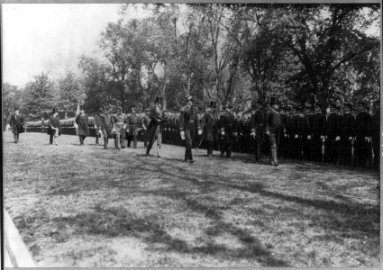 U.S. Naval Academy, Annapolis- Pres. Theodore Roosevelt reviewing Brigade of Midshipmen, 1902 LCCN2005680863
