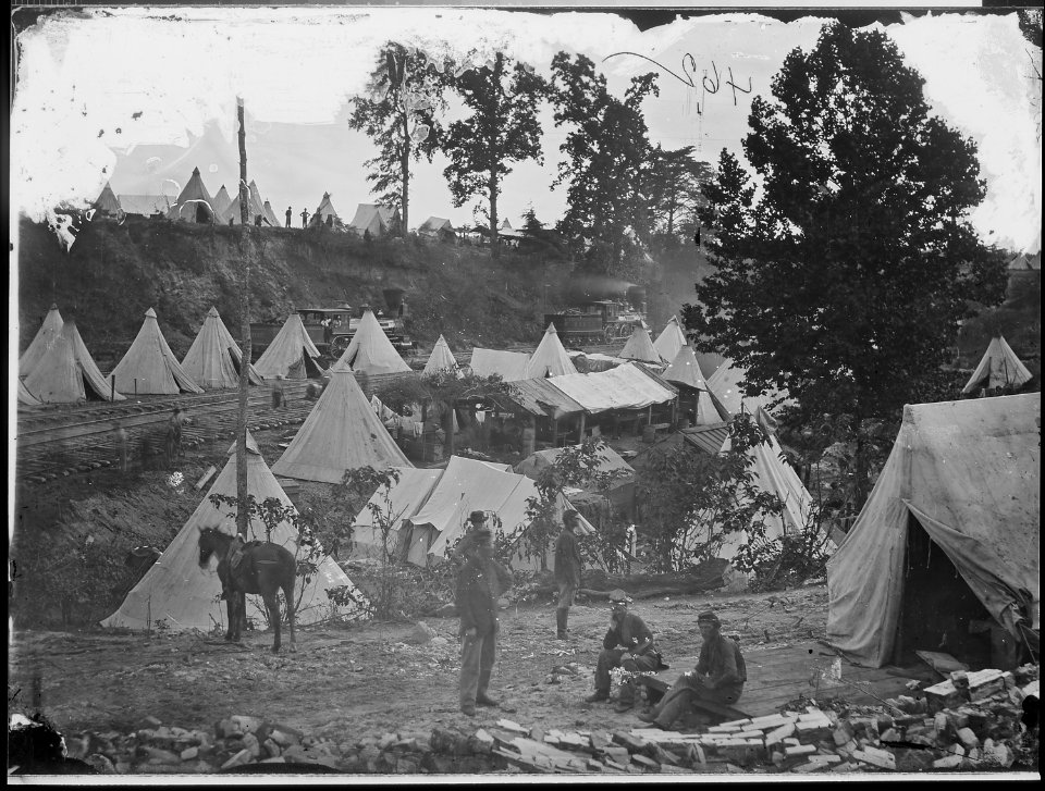 U.S. Military R.R., City Point, Va. Field Hospital - NARA - 524881