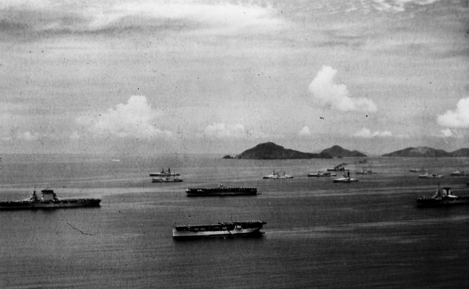 U.S. Navy aircraft carriers off Panama, in 1936 (NNAM.1996.488.001.010)
