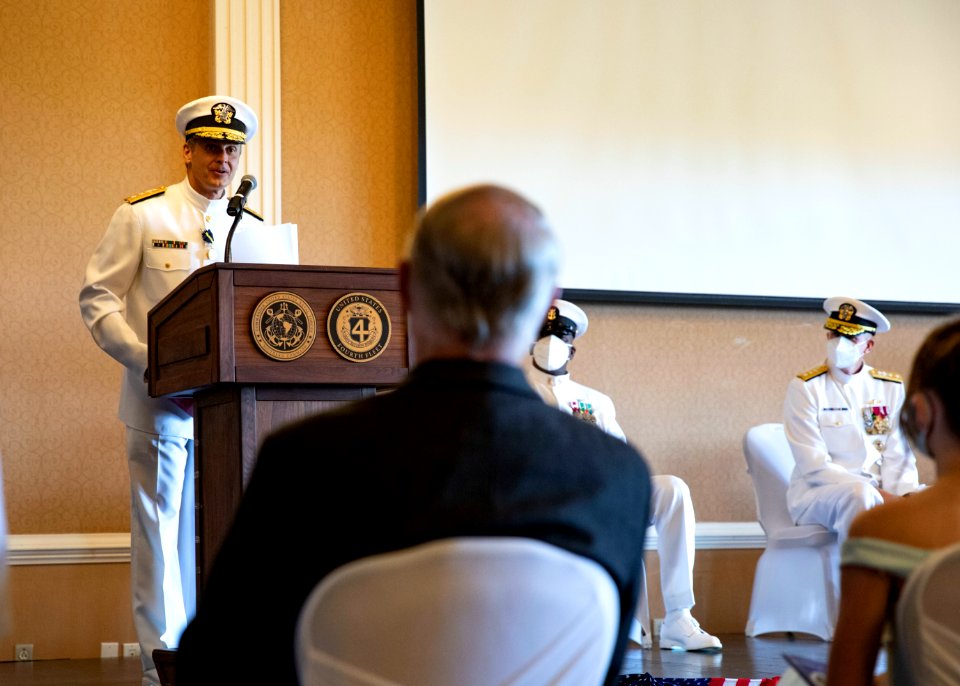 U.S. Naval Forces Southern Command, U.S. Fourth Fleet Change of Command 210903-N-RL456-0267