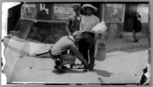 U.S. Naval occupation of Vera Cruz, Mexico- Searching Mexican for weapons at Vera Cruz LCCN2002718107