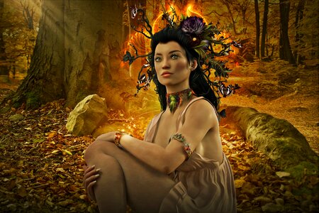 Portrait fantasy portrait magic
