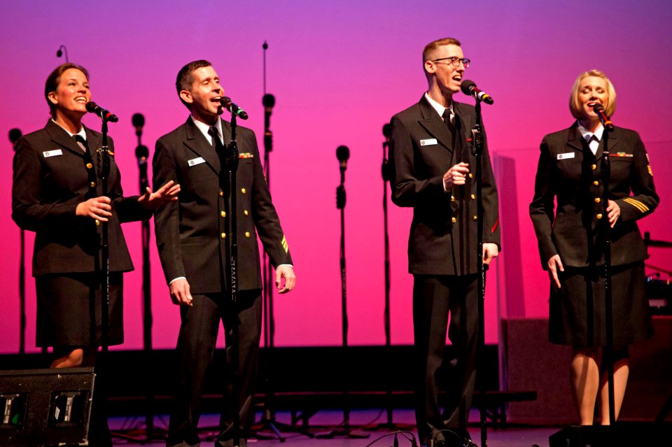 U.S. Navy Band Sea Chanters perform the Duke Ellington tune Caravan