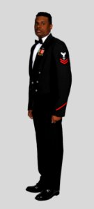 U.S. Navy FMF corpsman in dinner dress blue jacket uniform, 2016