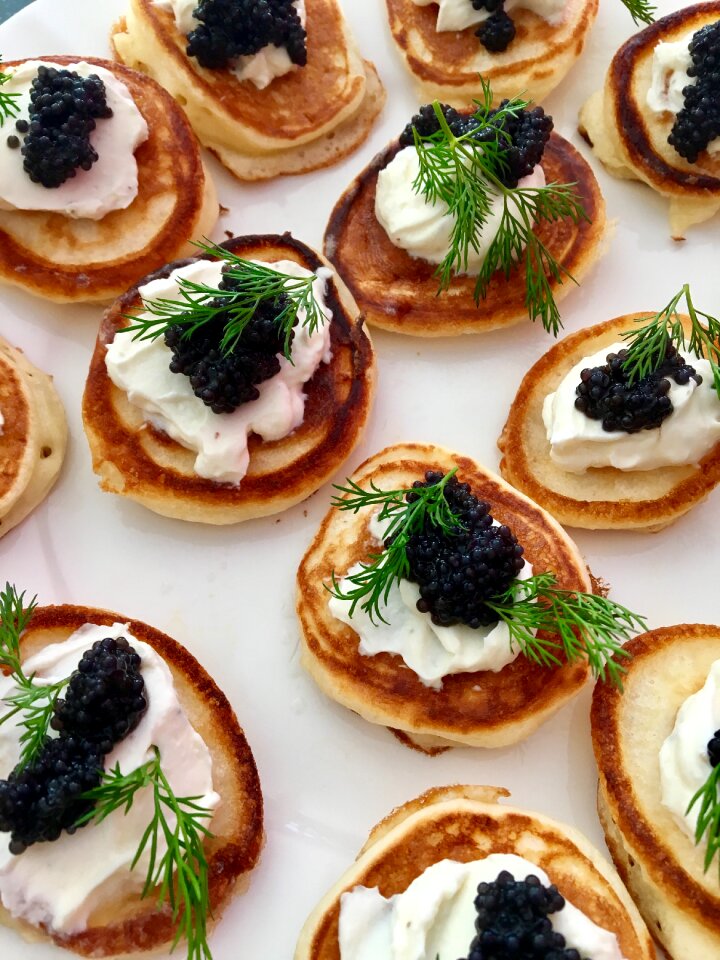 Delicious meal caviar