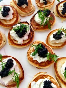 Delicious meal caviar