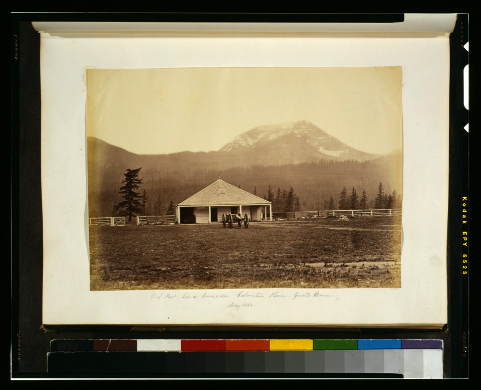 U.S. post, lower Cascades, Columbia River - guard house, May 1860 LCCN2003663142