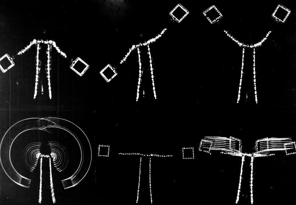 U.S. Navy Landing Signal Officer night landing signals, 1953 (USN 709044)