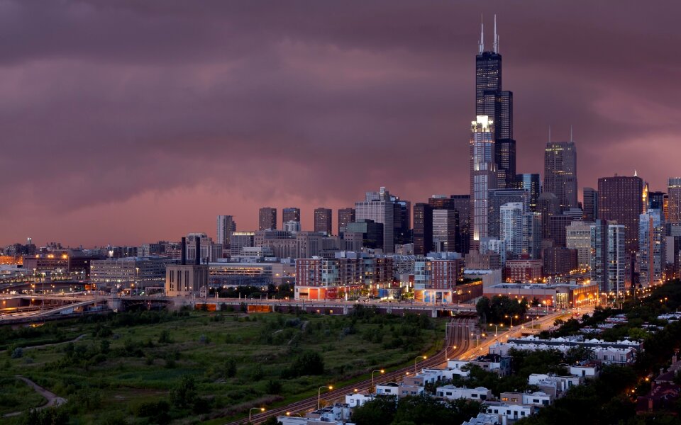 Cityscape skyscraper panoramic