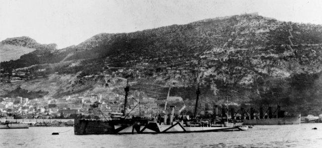 U.S. Navy warships at Gibraltar, circa in December 1918 (NH 56643)