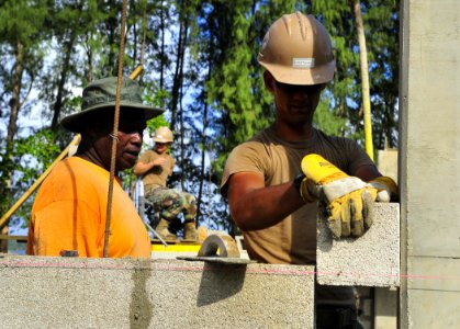 U.S. Navy Seabees Building New Schools In Espirtu Santo 110420-N-KB563-084 photo