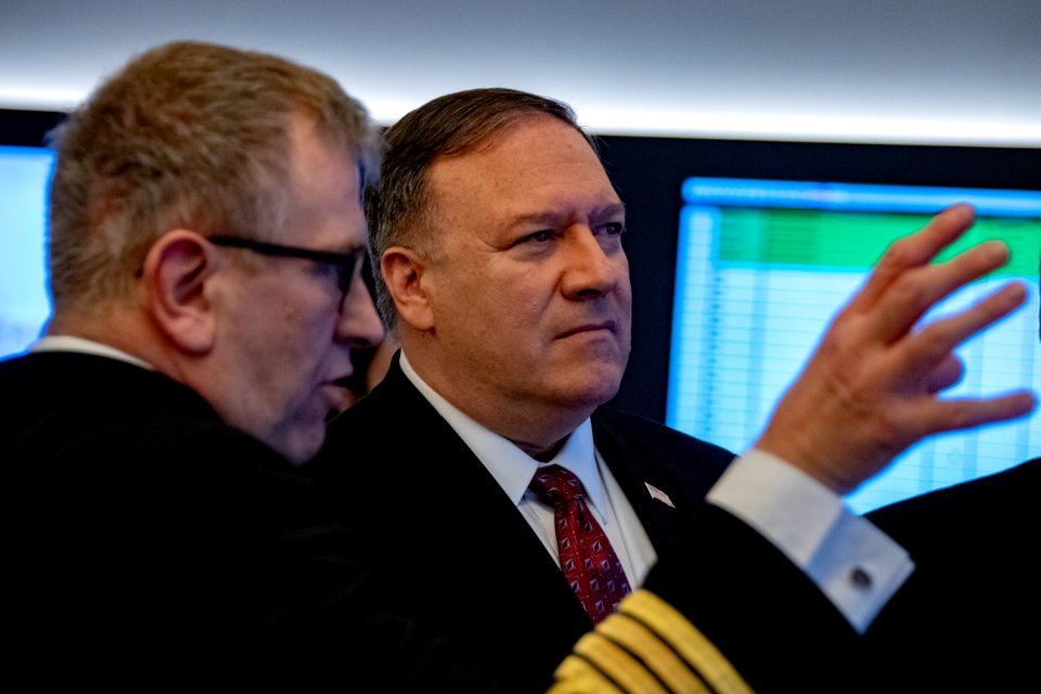 U.S. Secretary of State Pompeo tours the Command Center at Keflavik Airbase (33231993278)