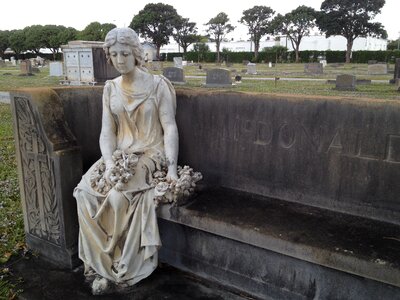 Gravestone memorial burial photo