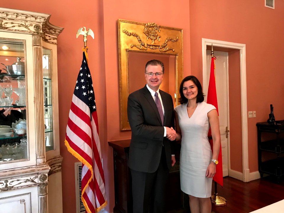 U.S. State Department Assistant Secretary of State Michelle Giuda meets with U.S. Ambassador to Vietnam, Dan Kritenbrink