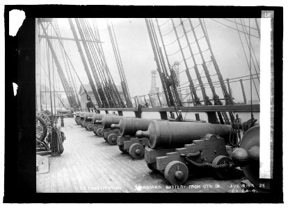 U.S.S. Constitution, Starboard battery center deck LCCN2016821650