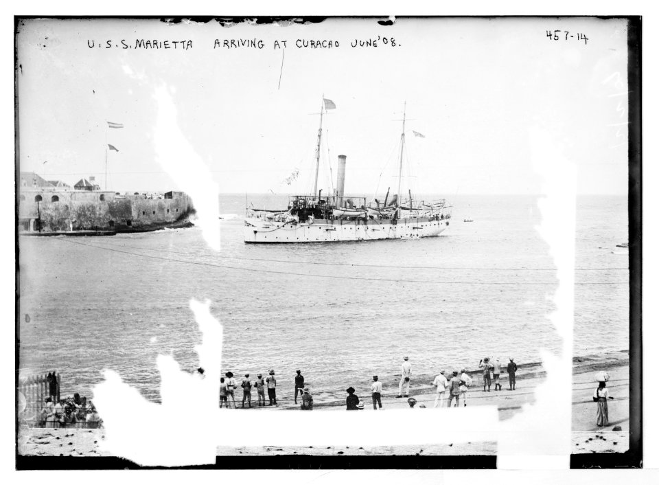 U.S.S. Marietta arriving at Curacao LCCN2014682093