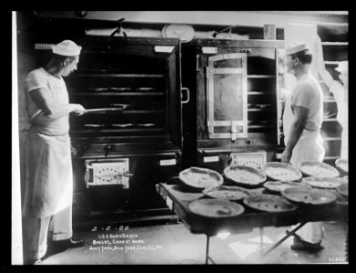 U.S.S. North Dakota. Bakery, crew at work, Navy Yard, New York, June 22, 1911 LCCN2016852560