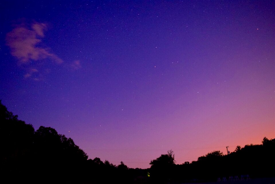 Star sunset dusk