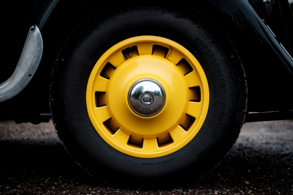 Yellow wheels highway