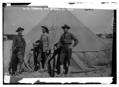 U.S. troops, on border, El Paso - Bain Coll. LCCN2014689374
