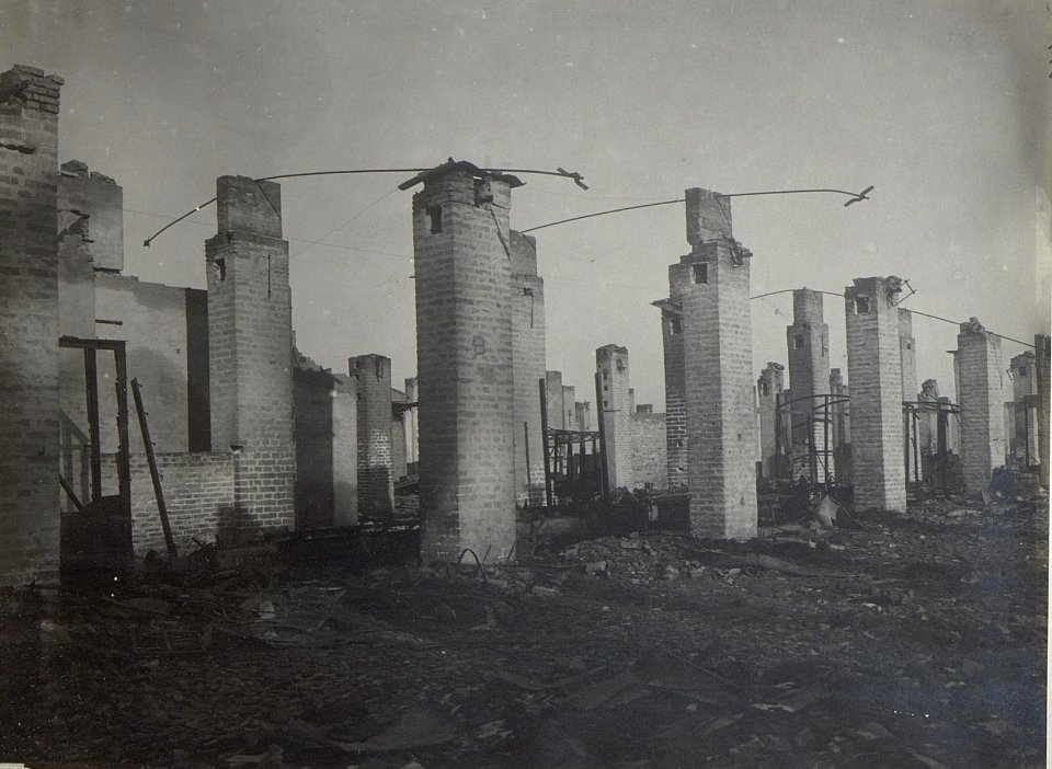 Udine, abgebrannte Fabrik. (BildID 15667421)