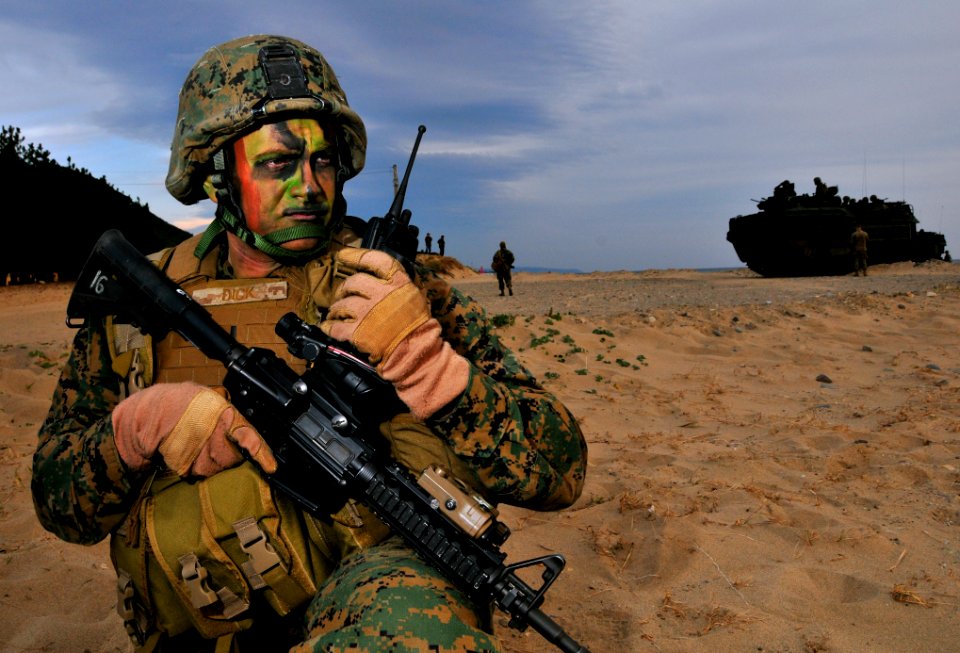 U.S.M.C 1st Lt. John J. Dick, Hwajinri beach, Pohang, South Korea, Nov 4, 2009