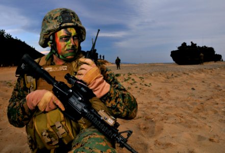 U.S.M.C 1st Lt. John J. Dick, Hwajinri beach, Pohang, South Korea, Nov 4, 2009
