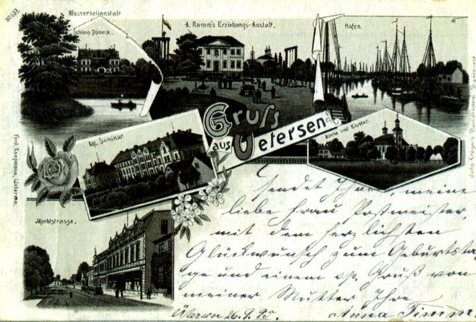 Uetersen Postkarte 1895
