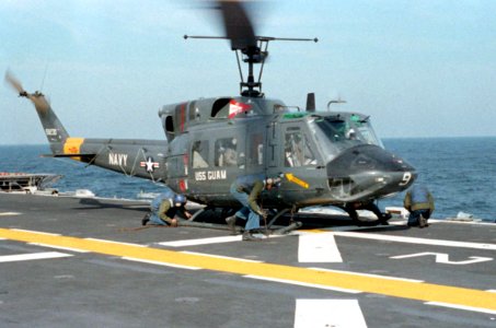 UH-1N on USS Guam (LPH-9) 1987
