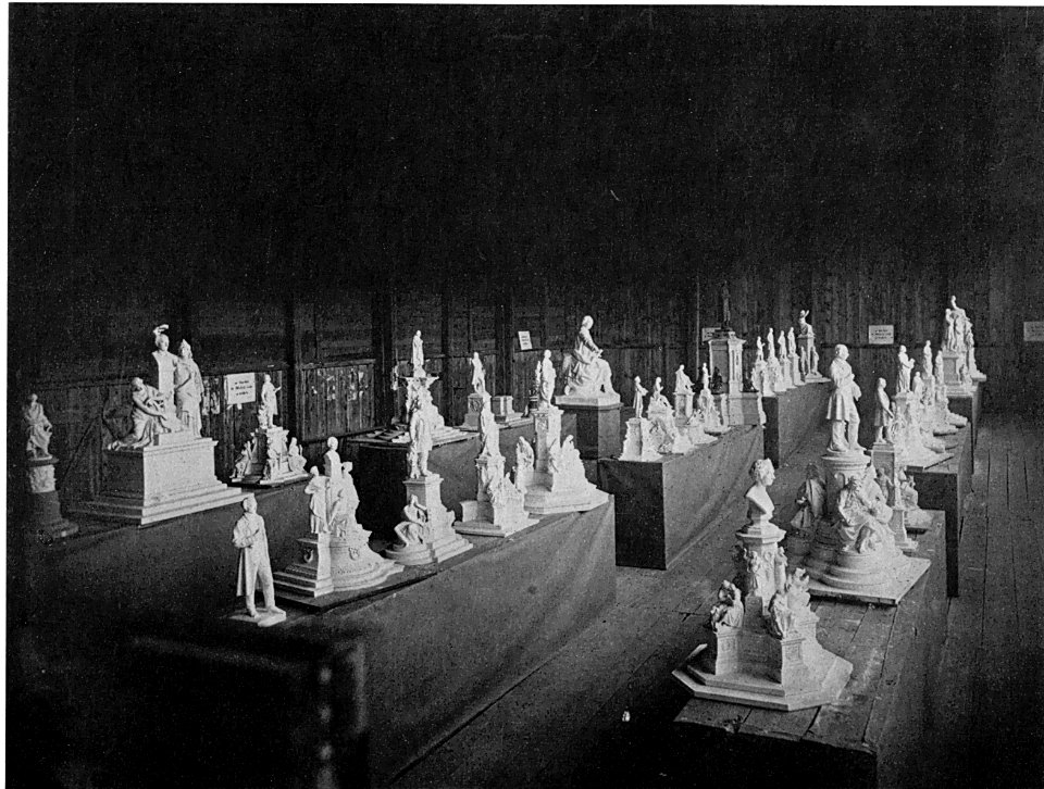 Uhlanddenkmal Ausstellung der Entwürfe 1868