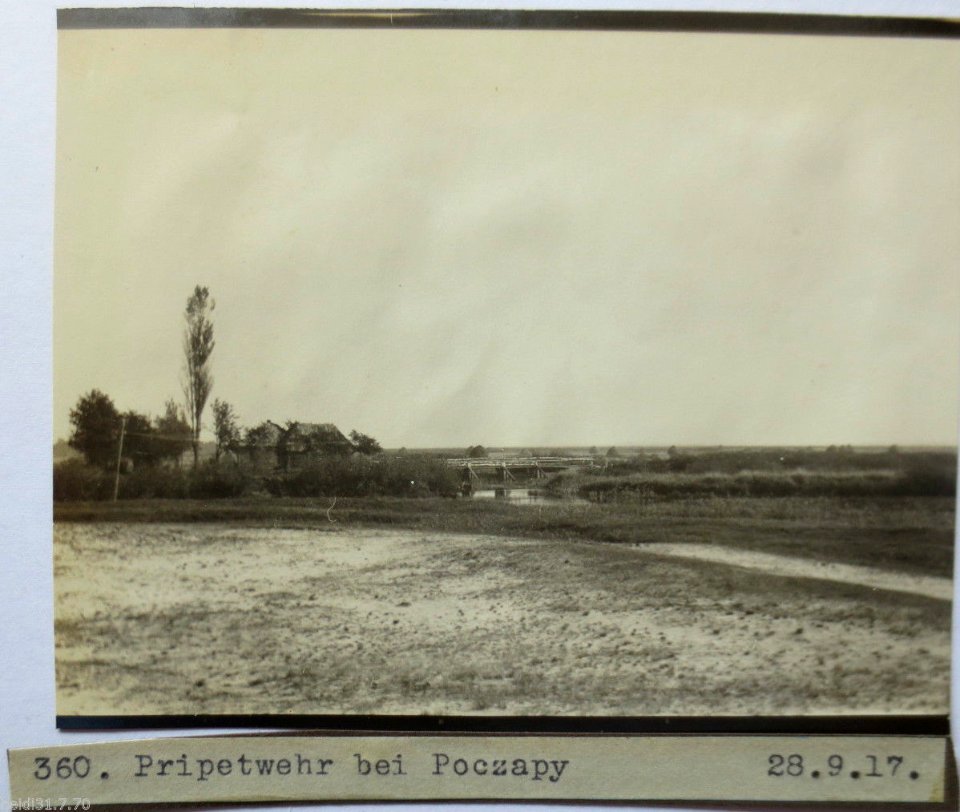 Ukraine, Poczapy, Pripetwehr, Foto 1917 (4085)