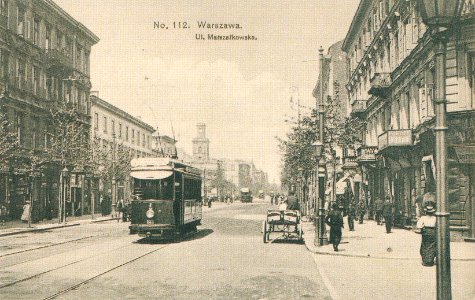 Ul. Marszałkowska w Warszawie 1908 photo
