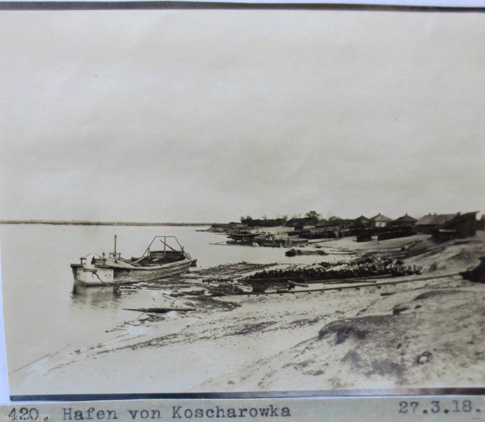 Ukraine, Hafen von Koscharowka, Foto 1918