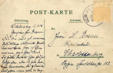 Ulm (Donau), Baden-Württemberg - Wilhelmsburg (back) (Zeno Ansichtskarten)